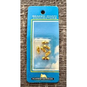 Harbor Breeze Beaded Chain Connectors 6ct NIP Brass Gold Ceiling Fan L 502 1998